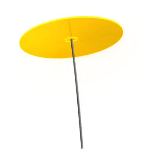 Cazador-del-sol ® - das Original | UNO | 1 Stück | Sonnenfänger gelb | Durchmesser 20 cm | Höhe 175 cm von Cazador-del-sol