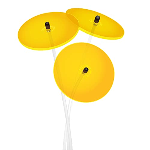 Cazador del Sol ® - das Original | Mini-Cazadores | 3 Stück | Sonnenstrauß gelb | Durchmesser 8 cm | Höhe 25 cm von Cazador-del-sol