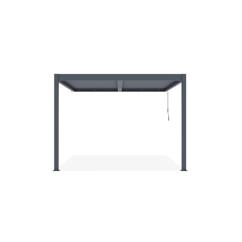 Cazeboo Piana 3X3M Graue Bioklimatische Anlehnpergola Aus Aluminium von Cazeboo