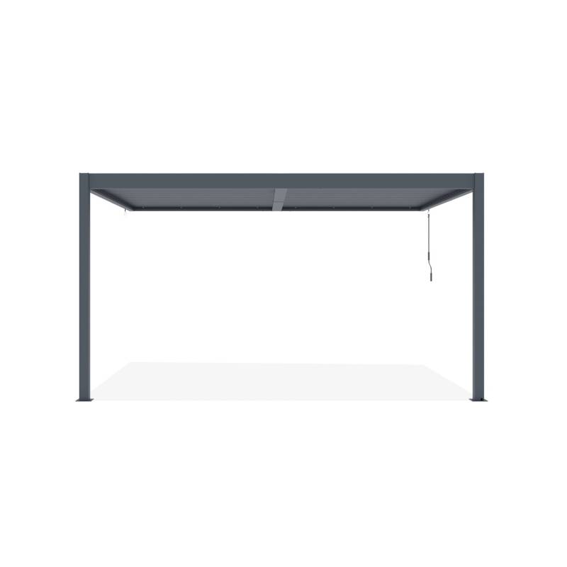 Cazeboo Piana 4X3M Graue Bioklimatische Anlehnpergola Aus Aluminium von Cazeboo