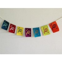 Mini Frieden Gebetsfahnen. Mini Reiseset Gebet Flagge Mini Frieden Gebetsfahnen. Mini Reiseset Gebet Flagge von Cazmira