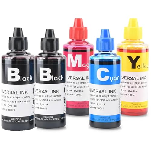 CbErFVK 400 ml Farbstofftinte kompatibel mit 63 Deskjet -Modellen 1110 2130 2131 2132 3630 4250 5220 5230 5232 5252 Druckertinte(500ML Ink) von CbErFVK