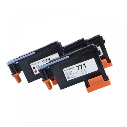 CbErFVK Kompatibel mit 771 Tintenpatronen CE017A CE018A CE019A CE020A DesignJet Z-Serie Drucker Kopfersatz Designjet Z6200 Z6600 Z6800(A Set 4PCS) von CbErFVK