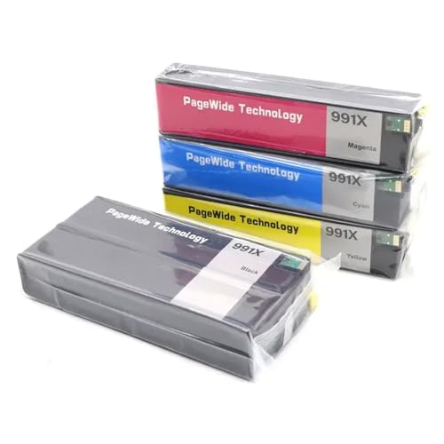 CbErFVK Kompatibel mit 991x 991 Tintenpigmentpigment Tinte Pagewide 755dn 774dn 750dn 750DW 772dn 772dw 777z 777zs Bk 460ml Chip(991X -1set) von CbErFVK