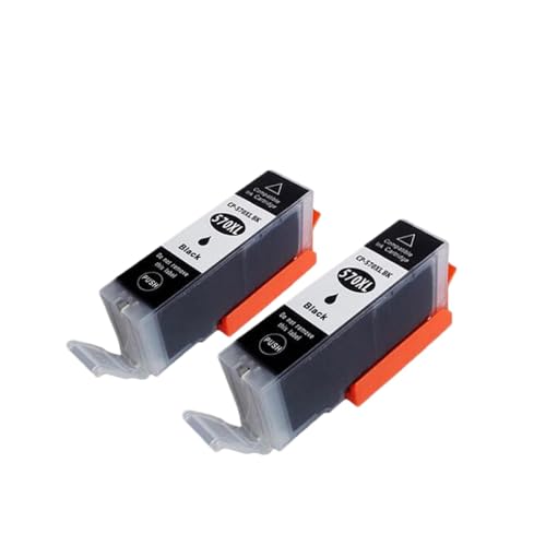 CbErFVK Kompatibel mit ASW X4 Black Ink Patrone Drucker PGI570XL -Serie(2 Black) von CbErFVK