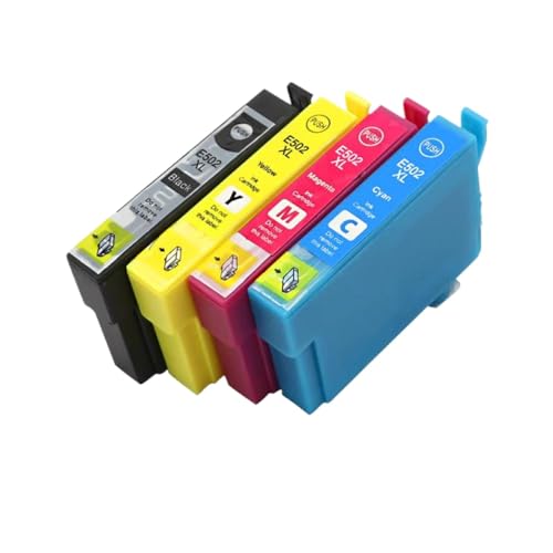 CbErFVK Kompatibel mit DAT 502XL Tintenpatronenexpression Home XP-5105 XP-5100 Workforce WF-2860DWF WF-2865DWF-Drucker(1set(4pcs)) von CbErFVK