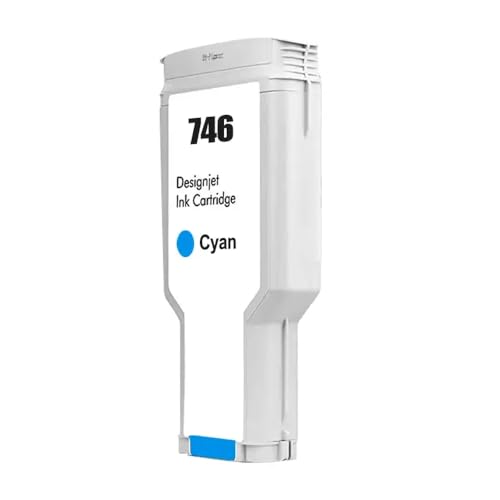 CbErFVK Kompatibel mit Farbtintenpatronen 300ml 747 Designjet Z6 Z9 P2V84A P2V85A P2V86A P2V87A(746-C) von CbErFVK