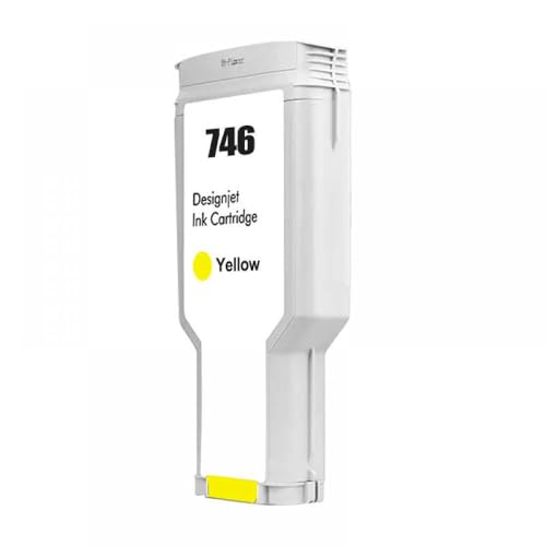 CbErFVK Kompatibel mit Farbtintenpatronen 300ml 747 Designjet Z6 Z9 P2V84A P2V85A P2V86A P2V87A(746-Y) von CbErFVK