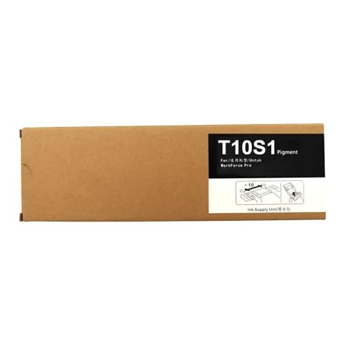 CbErFVK Kompatibel mit Ink Bag T10S1 T10S2 T10S3 T10S4 Workforce Pro WF-C5890 WF-C5390 Farbdrucker Tinte Patrone(1PCS Black) von CbErFVK