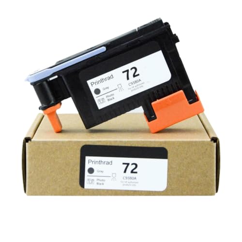 CbErFVK Kompatibel mit Printhead C9380A C9383A C9384A 72 Serie DesignJet T1100 T1120 T1200 T1300 T610 T770 T790 T795(1PC - GY and PBK) von CbErFVK