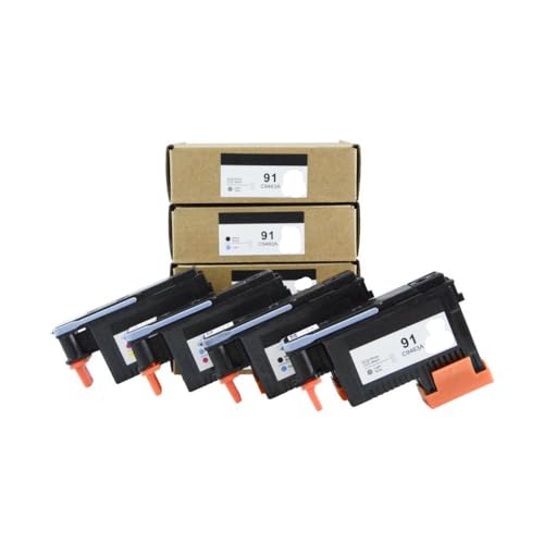 CbErFVK Kompatibel mit Printhead Düse C9460A C9461A C9462A C9463A Ersatz 91 Printhead DesignJet Z6100 Z6100PS Drucker(A Set 4pcs) von CbErFVK