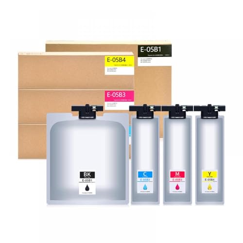 CbErFVK Kompatibel mit T05B1 T05B2 T05B3 T05B4 Pigment Ink Patronen Workforce Pro WF-C878R WF-C879R Drucker-Tintenbeutel(T05B1-T05B4 1SET) von CbErFVK