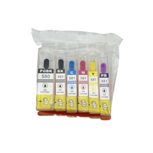 CbErFVK Kompatibel mit TS8150 TS8151 TS8152 TS9150 TS9155 TS8250 TS8350 PGI 580 581 nachfüllbare Patrone mit permanentem Chip CbErFVK Kompatibel mit TS8150 TS8151 TS8152 TS9150 TS9155 TS8250 TS8350 PGI 580 581 nachfüllbare Patrone mit permanentem Chip von CbErFVK