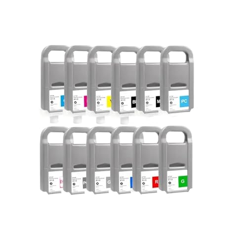 CbErFVK Kompatibel mit Tintenpatrone PRO-2000 2100 4000 4000S 6000 6000S Drucker 8/12 Farbe 700 ml(12 colors-1set) von CbErFVK