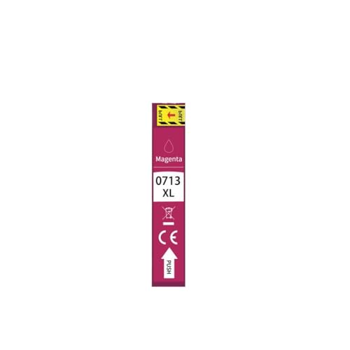 CbErFVK Kompatibel mit Tintenpatronen T0711 T0713. Verwendung mit D78 DX120 DX4000 DX4050 DX4400 DX4450 DX5000 D120 D92 DX6000 DX6050 DX7000 DX7400 Drucker(Magenta) von CbErFVK