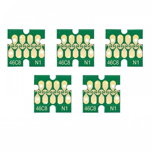 CbErFVK Kompatibel mit Tintenpatronenchip T46C8 T46C T46C2 T46C3 T46C4 mit Surecolor F6370 F9470 F9470H Drucker(C M Y K HDK U21-U23) von CbErFVK