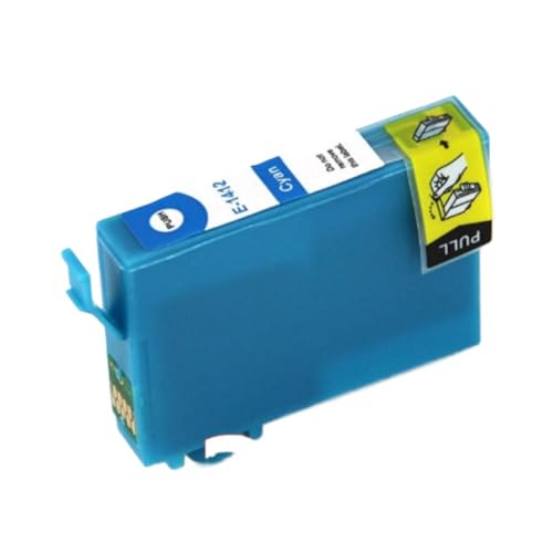 CbErFVK Kompatibel mit dem Tintenpatronenset T1411 T1412 T1413 T1414, geeignet Kompatibel mit 32 33 35 320 330 340 350 82WD 85ND 535 560W 570W 620F 900WD und mehr(3PCS Cyan) von CbErFVK