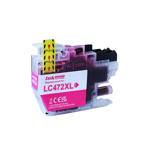 CbErFVK Kompatibel mit den Farbtintenpatronen LC472XL LC472 mit Kapazität MFC-J2340DW MFC-J3540DW MFC-J3940DW(1pcs Magenta) von CbErFVK