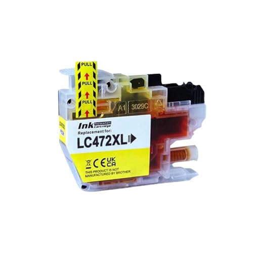 CbErFVK Kompatibel mit den Farbtintenpatronen LC472XL LC472 mit Kapazität MFC-J2340DW MFC-J3540DW MFC-J3940DW(1pcs Yellow) von CbErFVK