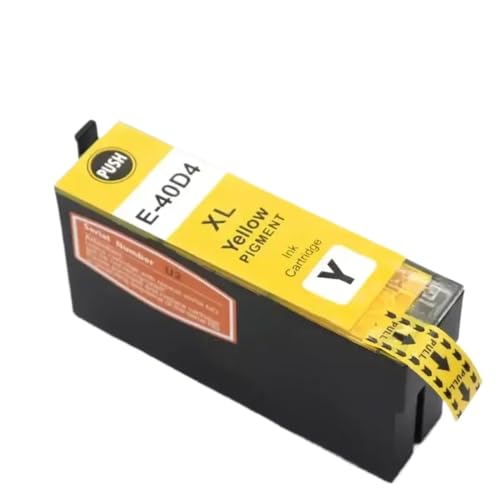 CbErFVK Kompatibel mit der Pigmenttintenpatrone SureColor SC-T2100 SC-T3100 SC-T5100 T40D1 T40D2 T40D3 T40D4(T40D4-Yellow) von CbErFVK
