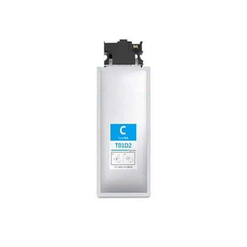 CbErFVK Kompatibel mit der Pigmenttintenpatrone T01D1 T01D2 T01D3 T01D4 Workforce Pro WF-C529RDTW WF-C579RD2TWF WF-C579RD0TWF Drucker(T01D2 - Cyan) von CbErFVK