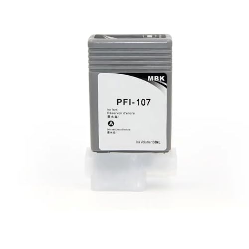 CbErFVK Kompatibel mit der Tintenpatrone PFI-107 IPF670 IPF680 IPF685 IPF770 IPF780 IPF785 Farbdrucker(MBK) von CbErFVK