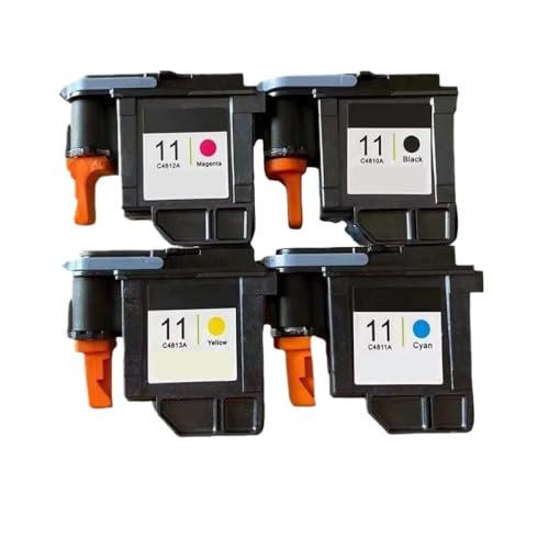 CbErFVK Kompatibel mit überholtem Druckkopf 11 11 Printhead DesignJet 70 100 110 500 510 500Ps C4810A C4811A C4812A C4813A(11 printhead One Set) von CbErFVK