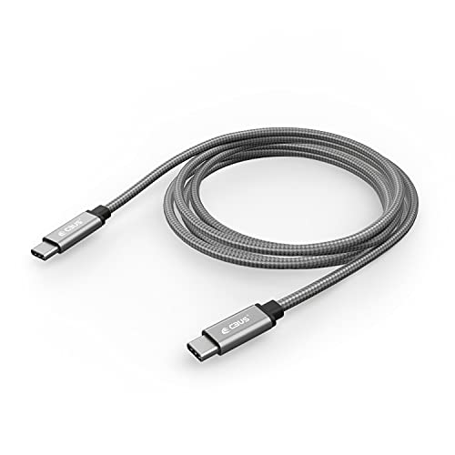 USB C auf USB C Kabel 3m, CBUS Schnellladekabel Kompatibel mit iPhone 16/16e/15/Pro/Max/Plus, iPad/Pro/Air/Mini Samsung Galaxy S25/S24/S23/Plus/Ultra – Robustes, geflochtenes Kabel (Space Grau) von Cbus Wireless