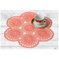Häkeln Sie Deckchen Handarbeit Häkeldeckchen Runde Orange Tischdecke Geburtstag Geschenk Baumwolle Gehäkelte Häkeln Sie Deckchen Handarbeit Häkeldeckchen Runde Orange Tischdecke Geburtstag Geschenk Baumwolle Gehäkelte von CcDoily