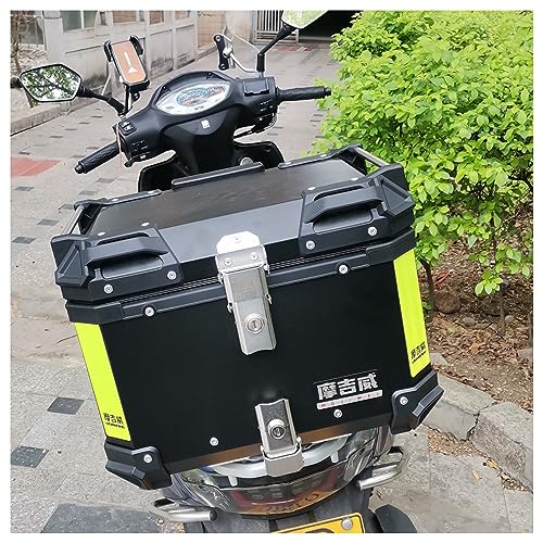 Aufbewahrungsbox Universal Top Case Motorradkoffer 36L 45L 55L 65L Motorrad Topcase Alu Rollerkoffer Heckbox Motorrad-Heckkasten Mit Press-Lock-Schließsystem, Für Lager Helm Großes Gepäck (Color : A von CcacHe
