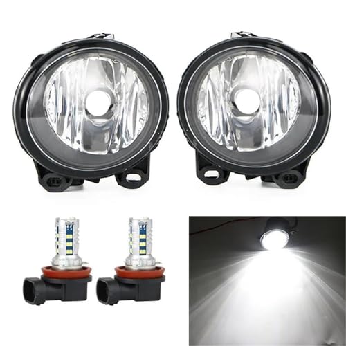 CccByaaa1 Front Stoßstange Nebel Licht Nebel Lampe Für BMW 5 Series Gran Rurismo F07 2008-UP,wasserdicht.,with M10 White LED von CccByaaa1