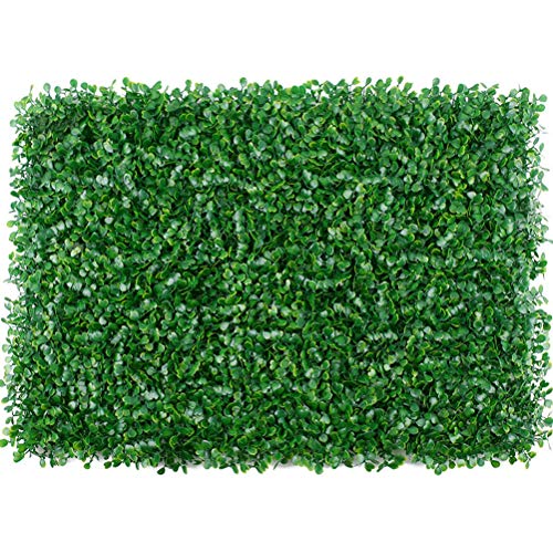 CeFurisy Künstliche Graspaneele, Gras-Wand-Hintergrund Buchsbaum-Hecke-Wandpaneele, Wand-Dekor UV-geschützte Kunstgras-Wandpaneel für Außen, Innen, Garten, Zaun, 40x60cm von CeFurisy