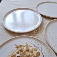 Frühstücksteller Mit Weißer Glasur Matt Oder Weiß Glänzend Für Dessert, Kuchen, Frühstück Abendbrotteller von CeSACeramica