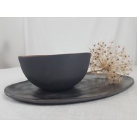 Servierschale Und Platte/Set Edel Elegant Für Eine Abend Einladung Oder Den Täglichen Gebrauch von CeSACeramica