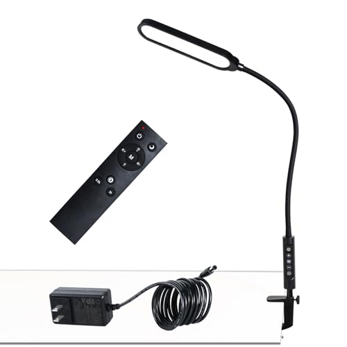 CeSunlight Schreibtischlampen Led, Lampe Klemmbar, 18 W, 3000 Lms, 3 Farbmodi, 16 Helligkeitsstufen, CRI>95, augenschonend Led Schreibtischlampe mit Fernbedienung zum Lesen, Büro von CeSunlight