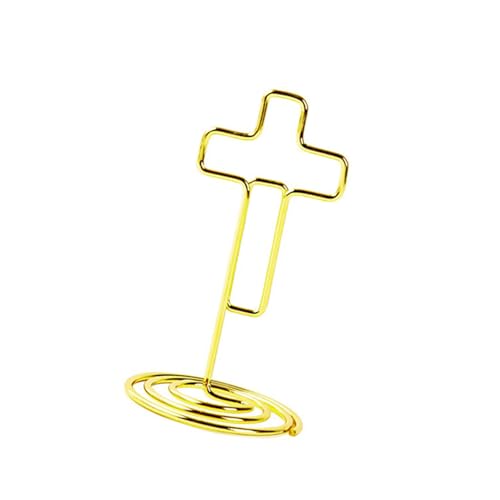 100 Stück Metall Büro Memohalter Ständer religiöse Veranstaltungsdekorationen Metalltextur zum Organisieren von Notizkarten und Fotos auf dem Schreibtisch von CeaBulo