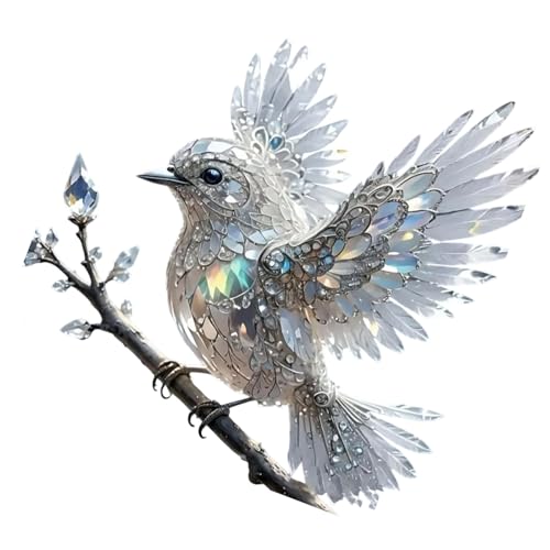 CeaBulo Doppelseitiger Acryl Bluebird Sun Catcher Hanging Ornament Mit Kettenfettkunst Design Garten Fenster Home Dekoration Fenster Hängende Dekore von CeaBulo