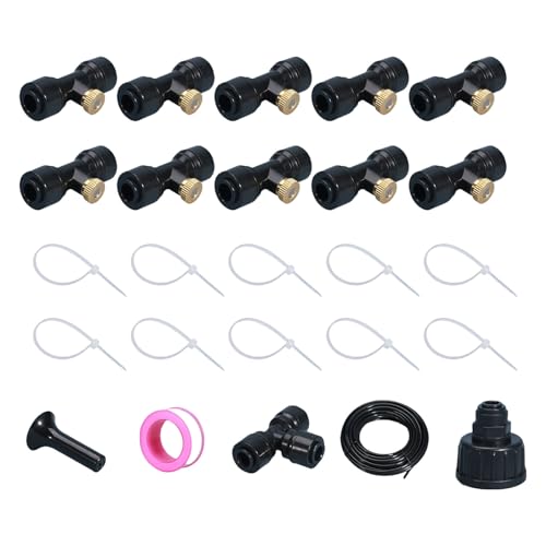 CeaBulo Misting Systeme Mister Für Außenpatios Misting Line Mit Messing Misting Düsen Adapter Outdoor Mister Garten Gewächshaus von CeaBulo