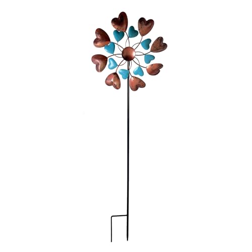 CeaBulo Drehende Winde Spinner Skulptur Für Outdoor Dekorationen Easy Assembly Metall Gartenkunst Design Wetterfest Einfach Windspinner von CeaBulo