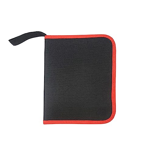 Schraubenschlüssel Organizer Drill Bit Storage Bag Reißverschluss Werkzeugbeutel Tuchträger Kleines Werkzeugtransporthülle Reißverschlussbeutel Fünf Metall Werkzeuge Tasche von CeaBulo