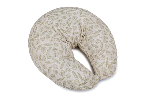 Ceba Baby® Stillkissen - Schwangerschaftskissen - 100% Baumwolle - Lagerungskissen für Babys - Babynest - ergonomisches Stillhörnchen, Nackenhörnchen - 150 cm - Öko-Tex Standard 100 - Wald von Ceba Baby