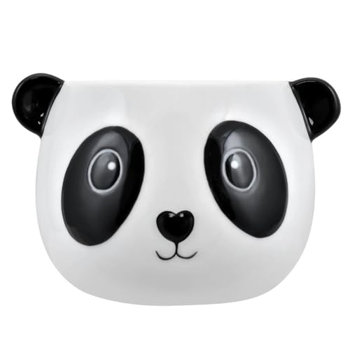 Keramik Kalebasse für Mate Tee Panda 350ml | Mate Tee Becher | Ergonomische Form | Originelles Design | Unverzichtbares Accessoire zum Trinken von Mate Tee von Cebador