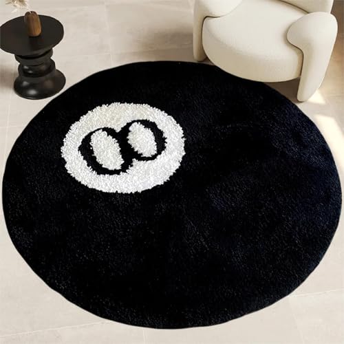 Cecailin 39x39 inch Schwarzer Billardteppich 8-Teppich Flauschig.Geeignet für Wohnzimmer,Schlafzimmer Dekor.Badteppich Rund.Waschbarer Teppich.Strandteppich.Kinderteppich.39x39 inch Cecailin 39x39 inch Schwarzer Billardteppich 8-Teppich Flauschig.Geeignet für Wohnzimmer,Schlafzimmer Dekor.Badteppich Rund.Waschbarer Teppich.Strandteppich.Kinderteppich.39x39 inch von Cecailin