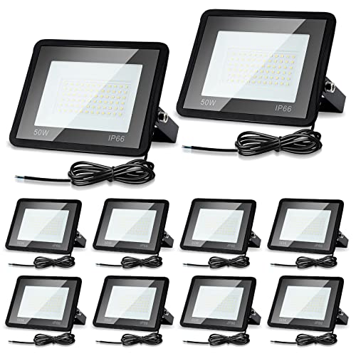 Cecaylie 10er 100W LED Strahler Außen, LED Fluter 3000K Warmweiß 8500LM LED Scheiwerfer IP66 Wasserdicht LED Flutlicht Außenstrahler Außenleuchte für Werkstatt Garage Garten Cecaylie 10er 100W LED Strahler Außen, LED Fluter 3000K Warmweiß 8500LM LED Scheiwerfer IP66 Wasserdicht LED Flutlicht Außenstrahler Außenleuchte für Werkstatt Garage Garten von Cecaylie