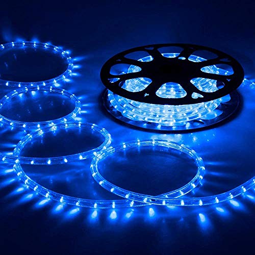 Cecaylie 10m LED Lichtschlauch Lichterschlauch Blau, Wasserdicht Lichtschläuche mit 240 LEDs, Lichterkette für Weihnachten Party, Außen Garten, Innen Dekoration von Cecaylie