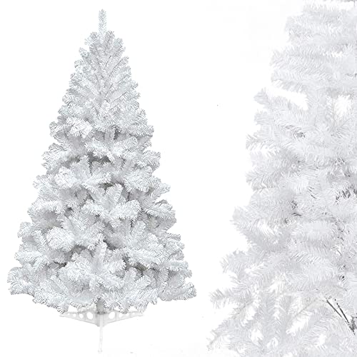 Cecaylie 120cm weiß Künstlicher Weihnachtsbaum,PVC Christbaum mit Metallständer Material,Hochwertiger unechter Tannenbaum mit 200 Spitzen, für Innen und Außenbereich Cecaylie 120cm weiß Künstlicher Weihnachtsbaum,PVC Christbaum mit Metallständer Material,Hochwertiger unechter Tannenbaum mit 200 Spitzen, für Innen und Außenbereich von Cecaylie
