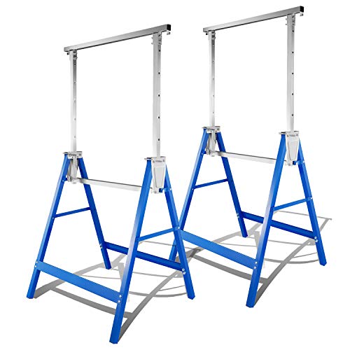 Cecaylie 2x Gerüstbock 150 kg Traglast Klappbock Metall Unterstellbock-Klappbock 7-fach Höhenverstellbar 80-130 cm- Metallbock klappbar Cecaylie 2x Gerüstbock 150 kg Traglast Klappbock Metall Unterstellbock-Klappbock 7-fach Höhenverstellbar 80-130 cm- Metallbock klappbar von Cecaylie