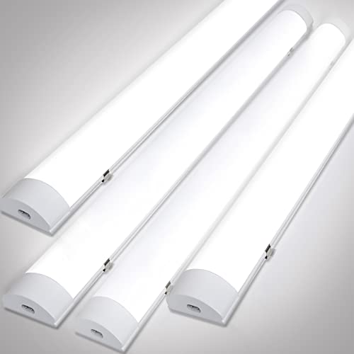 Cecaylie 36W Led Feuchtraumleuchte, 120CM LED Röhre, 4000K 3060LM Verknüpfbar Werkstattlampe, IP65 LED Deckenlampe, Leuchtstoffröhre, Feuchtraumlampe für Feuchtraum Garage Bad Keller Büro, 4 Stück von Cecaylie