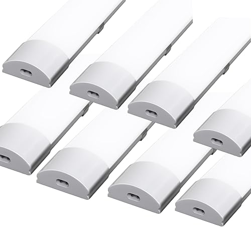 Cecaylie 36W Led Feuchtraumleuchte, 120CM LED Röhre, 4000K 3060LM Verknüpfbar Werkstattlampe, IP65 LED Deckenlampe, Leuchtstoffröhre, Feuchtraumlampe für Feuchtraum Garage Bad Keller Büro, 8 Stück von Cecaylie