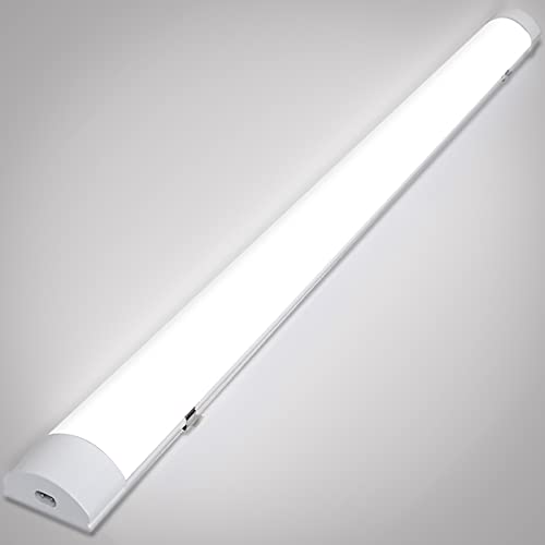 Cecaylie 36W Led Feuchtraumleuchte, 120CM LED Röhre, 4000K 3060LM Verknüpfbar Werkstattlampe, IP65 LED Deckenlampe, Leuchtstoffröhre, Feuchtraumlampe für Feuchtraum Garage Bad Keller Büro von Cecaylie